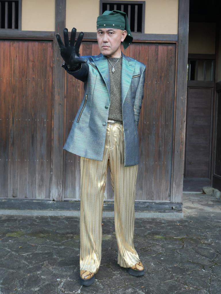 グログランジャケット　エメラルドグリーン