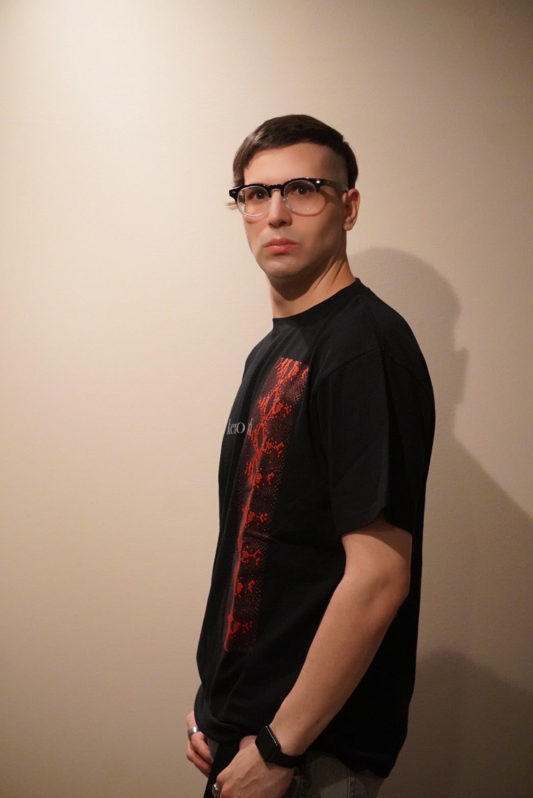 kenzo katoh パイソン柄発泡プリント半袖Tシャツ